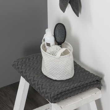 Sealskin Mandje Dots Ecru Rond