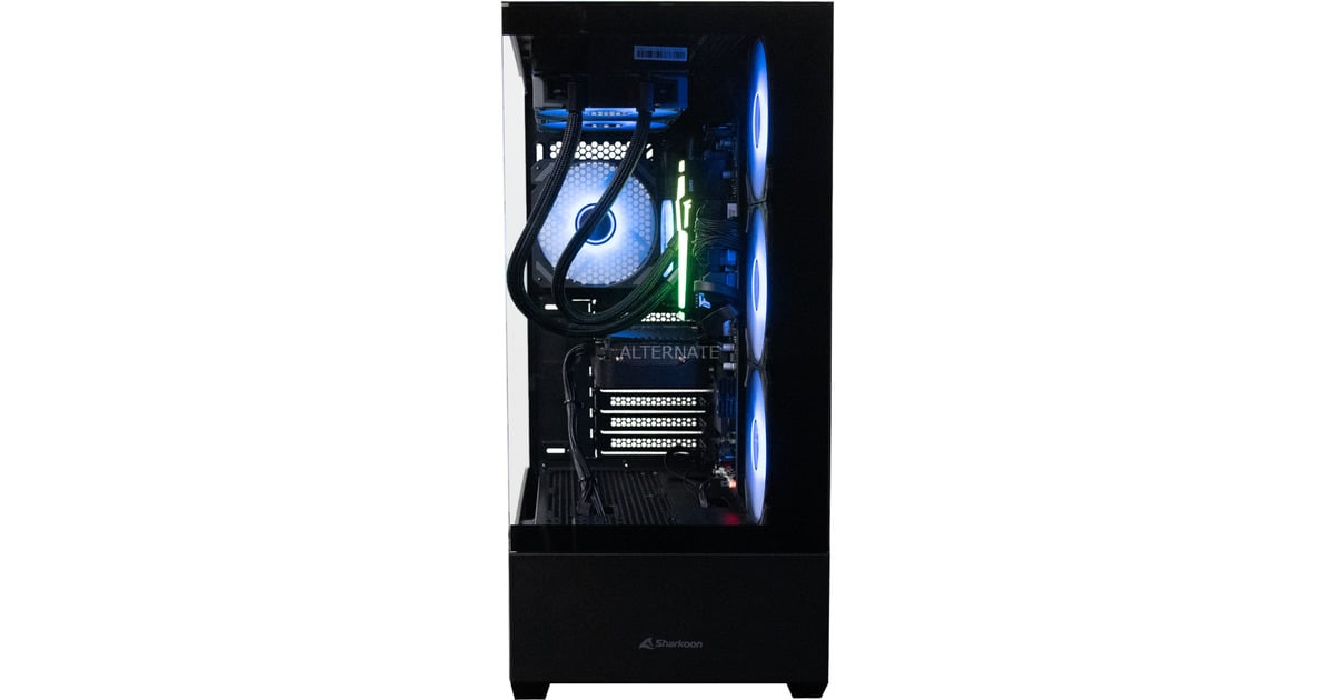 ALTERNATEThunderstorm Starter Ryzen 5 - RX 9060 XT gaming pc  (Zwart | R5 7600X | RX 9060 XT | 32 GB | 1 TB SSD)