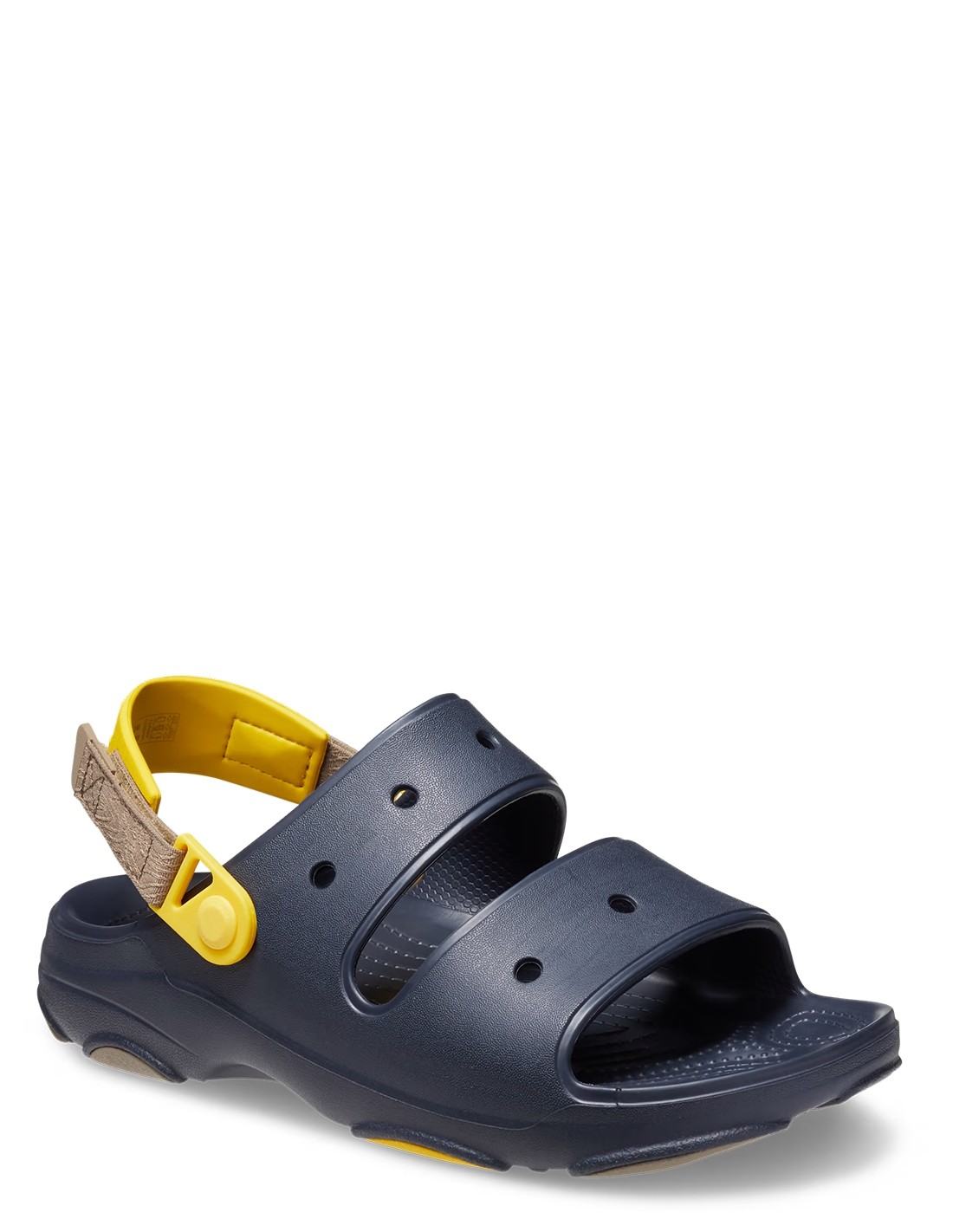 crocs sandales homme classic all-terrain sandal bleu marine jaune