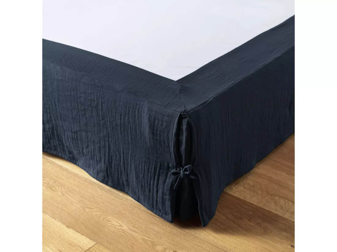 Cache-sommier 160 x 200 cm GAÏA Minuit