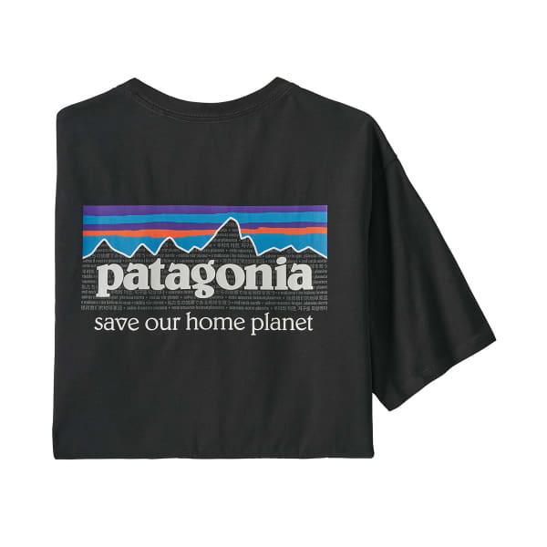 T-shirt PATAGONIA M'S P-6 MISSION ORGANIC T-SHIRT INK BLACK