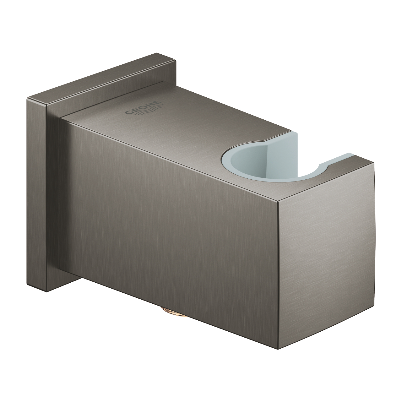 Grohe Euphoria Cube wandaansluitbocht m. wandhouder brushed hard graphite