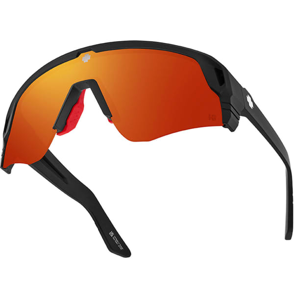 Lunette vélo SPY MONOLITH SPEED SPEED MATTE BLACK HAPPY BOOST POLAR ORANGE MIRROR