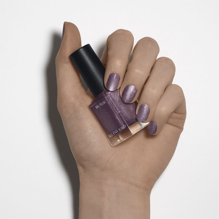Nilens Jord Nail Polish Purple Glitter