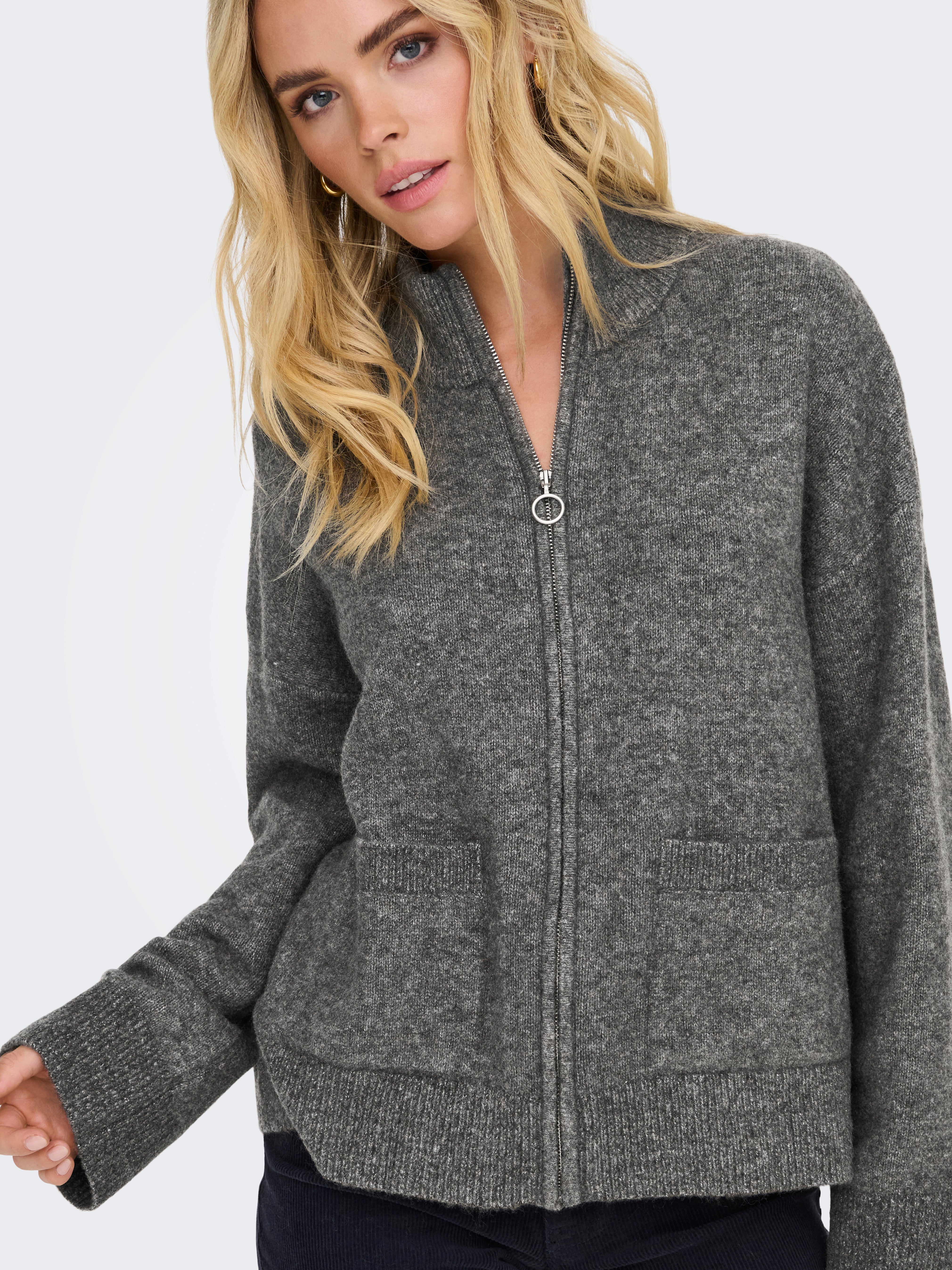 JDYANA Strickjacke Granite Grey