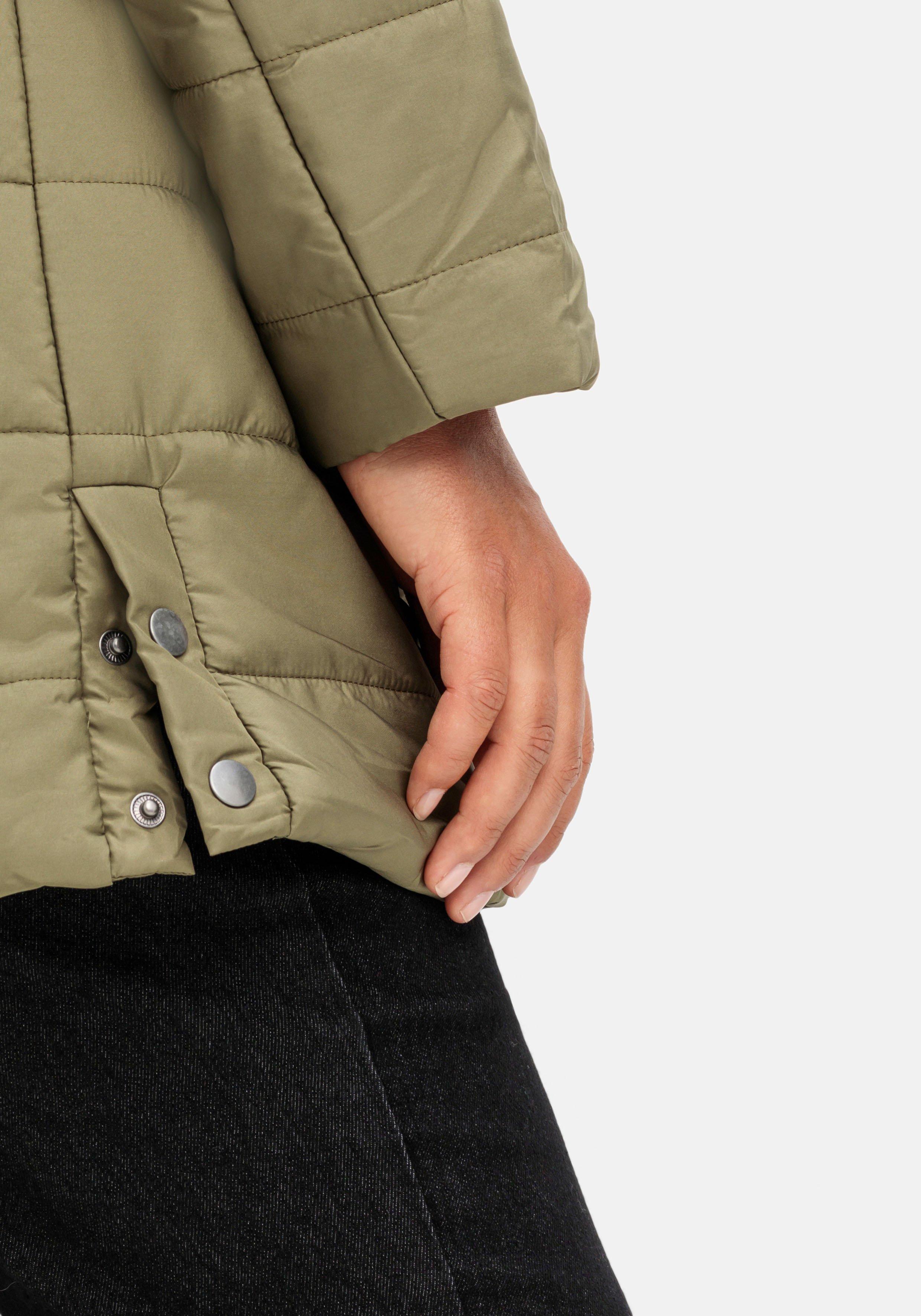 Warm wattierte Steppjacke mit Kapuze