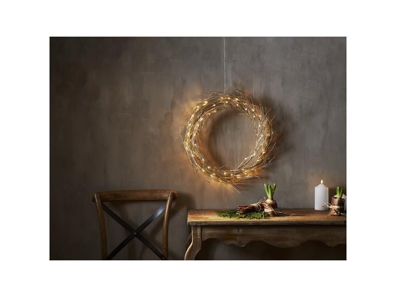 Star Trading LED-Weihnachtskranz Fizzy 50 LED, 45 cm, indoo Festlicher Leuchtkranz mit 2 Reihen