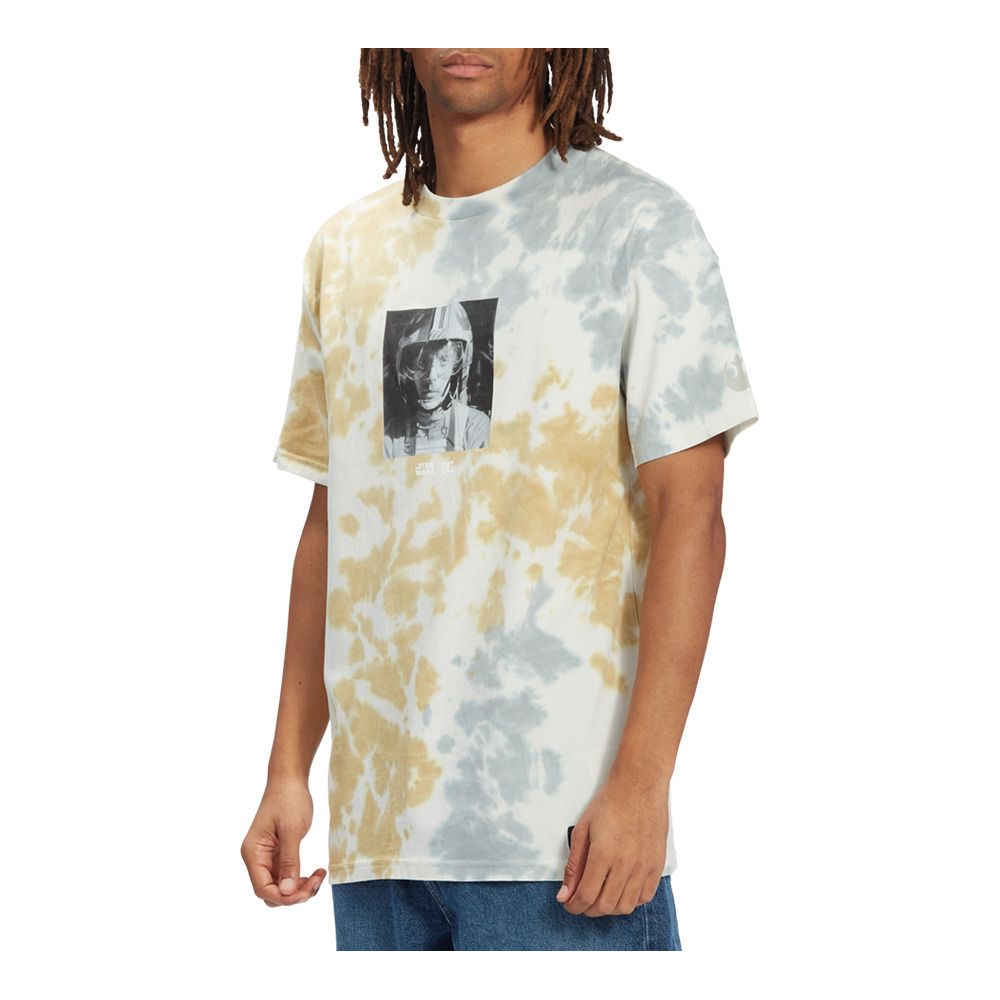 DC Shoes RED FIVE - Tee-shirt Homme lilywht/mojavetiedye