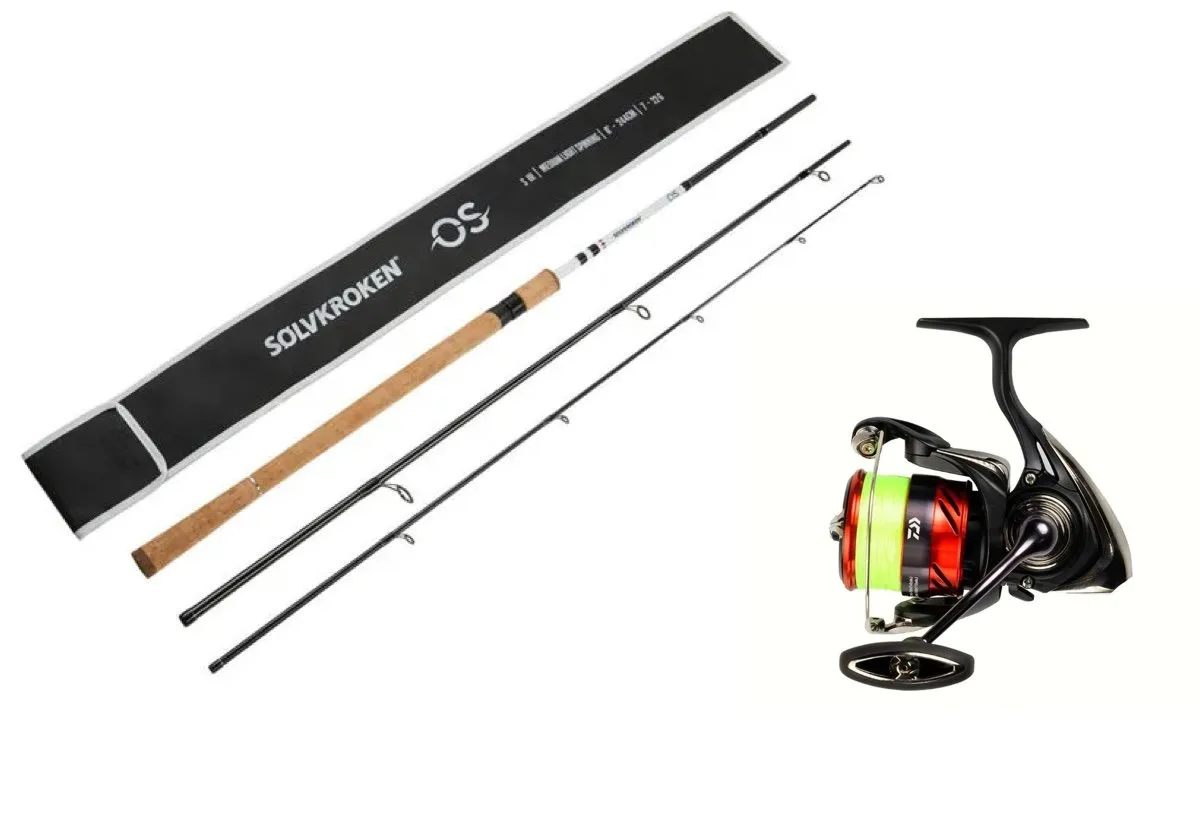 Sølvkroken Siii Os Spi 9´ 15-40g/Daiwa 23 Ninja Lt - Pre-Spooled 3000-C