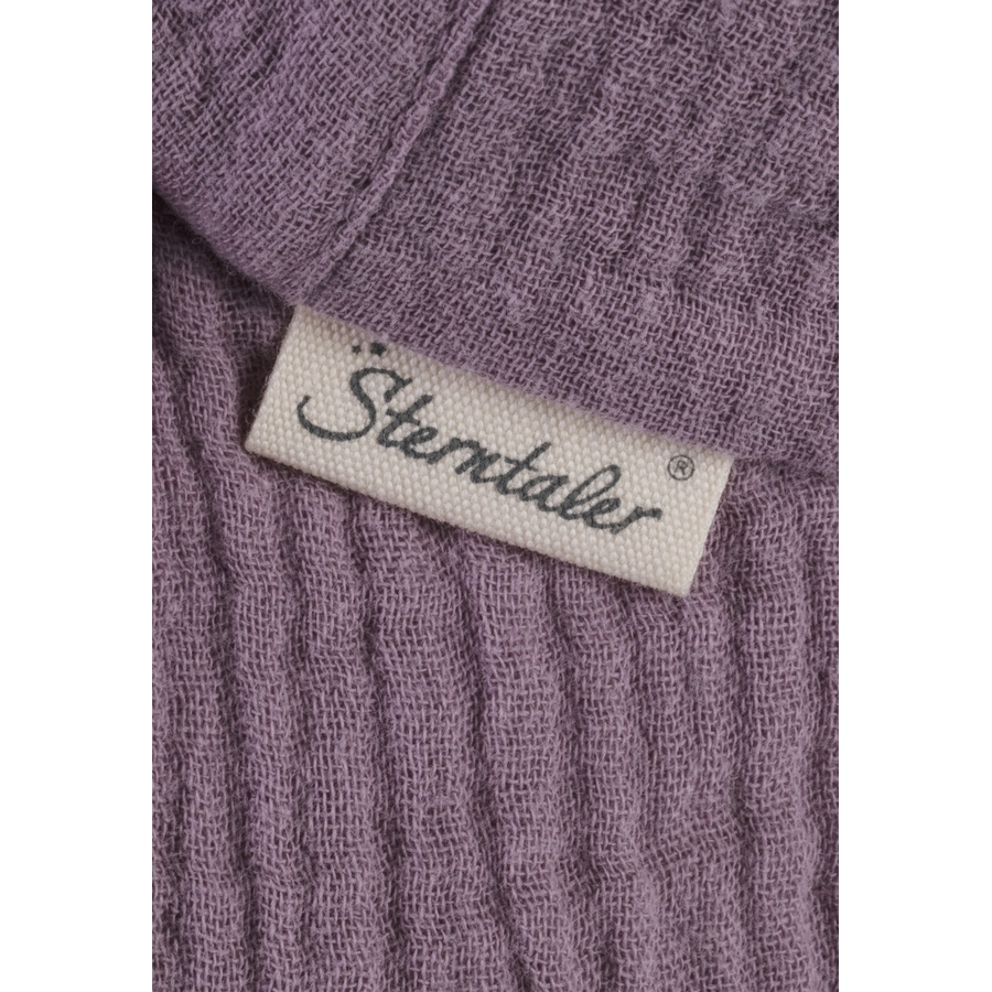 Sterntaler Schirmmütze mit Nackenschutz Musselin pastellviolett