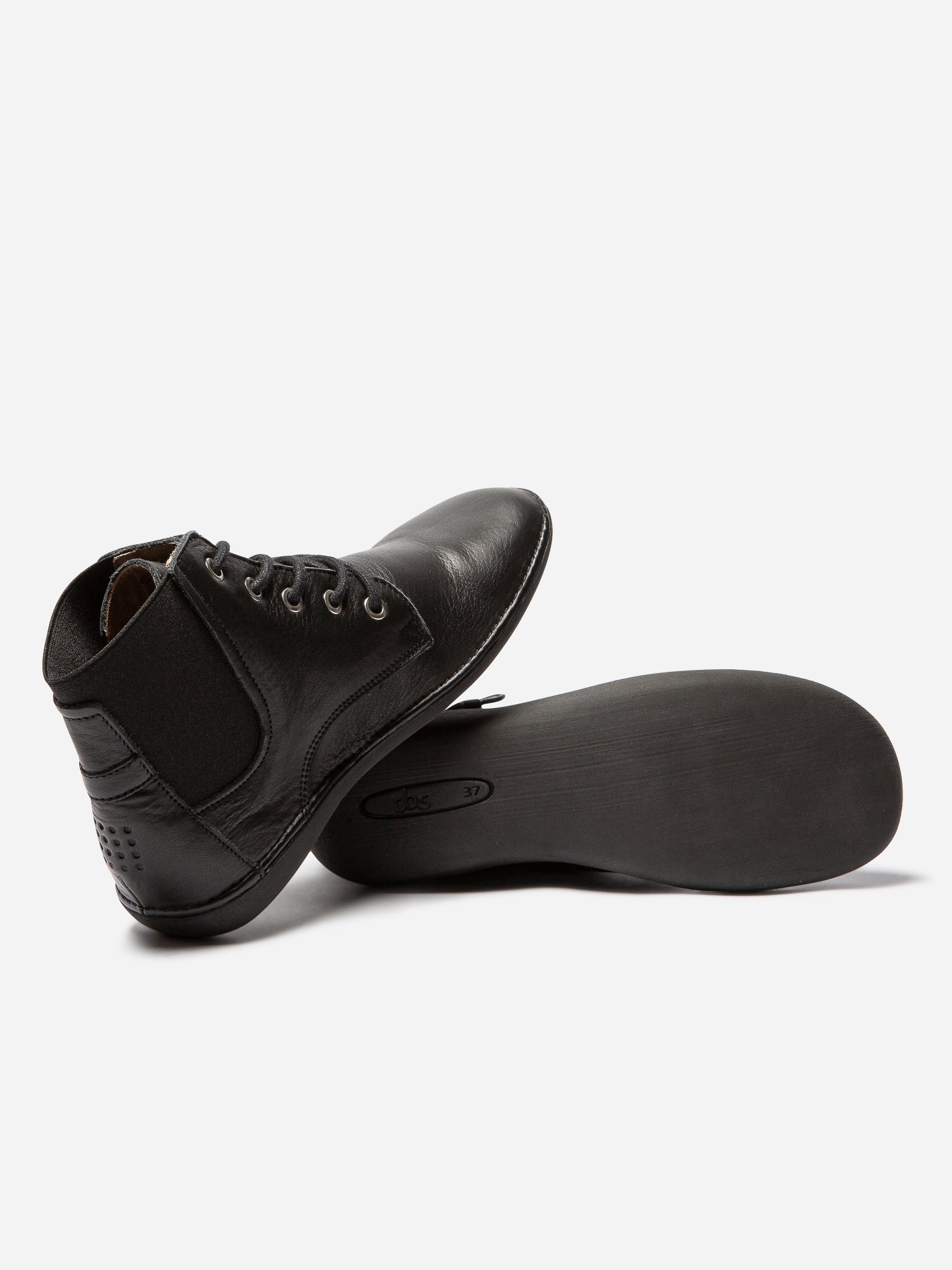 Boots Femme Confort Cuir Noir