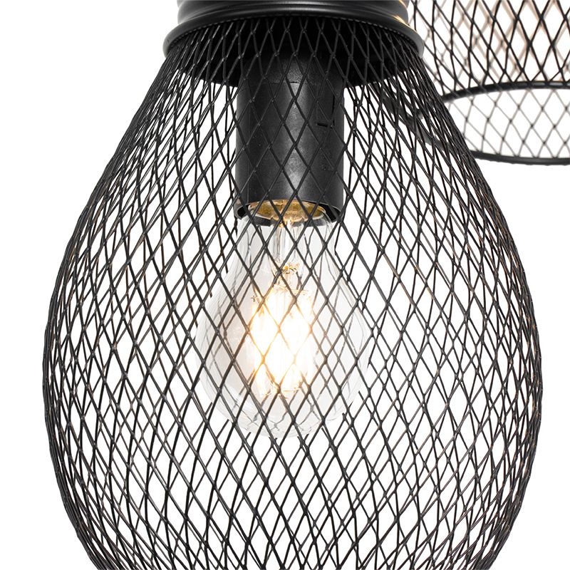 Design hanglamp zwart 3-lichts - Raga