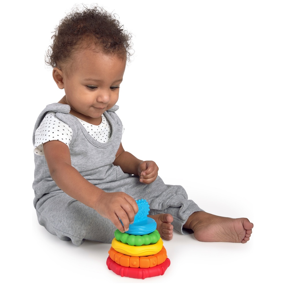 Baby Einstein Stack & Teethe Beißring mit verschiedenen Texturen