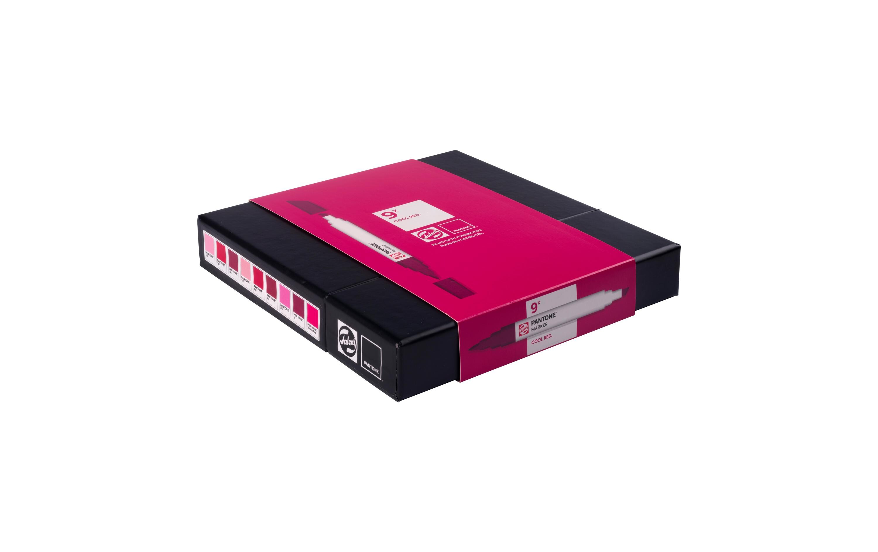 Pantone Marker Set 9x RotWasserbasierte Marker