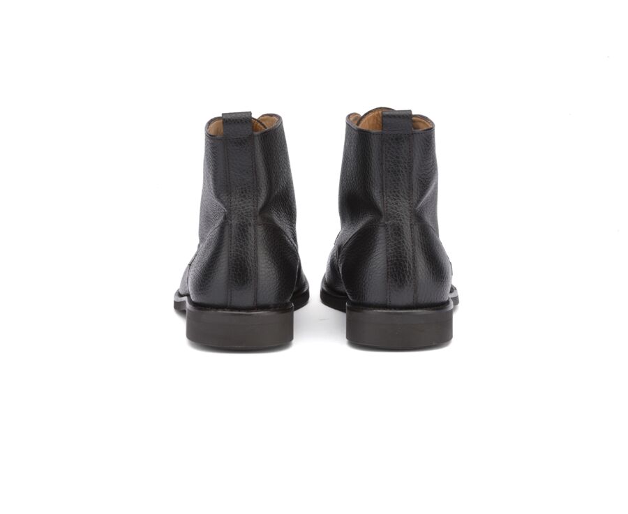 Bottine cuir homme à lacets Chocolat Grainé - KEMERTON GOMME CITY