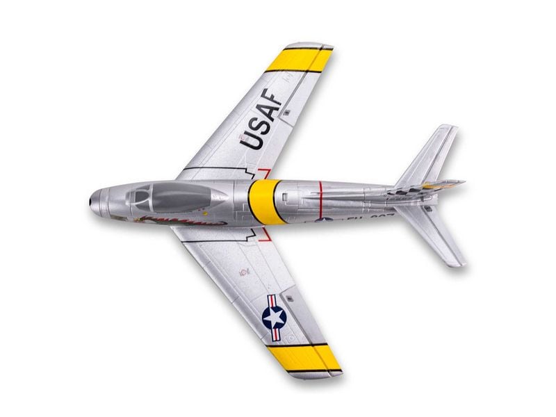 E-flite Impeller Jet UMX F-86 Sabre 30 mm EDF, 442 mm BNF B Kleines F-86 Flugmodell mit 442 mm Spannweite und 30 mm Impeller