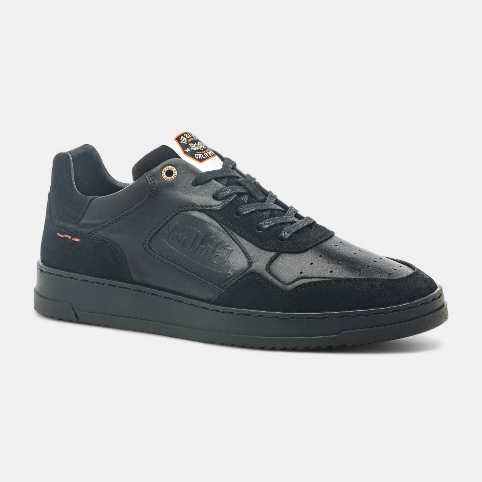 Sneakers Homme en cuir noir