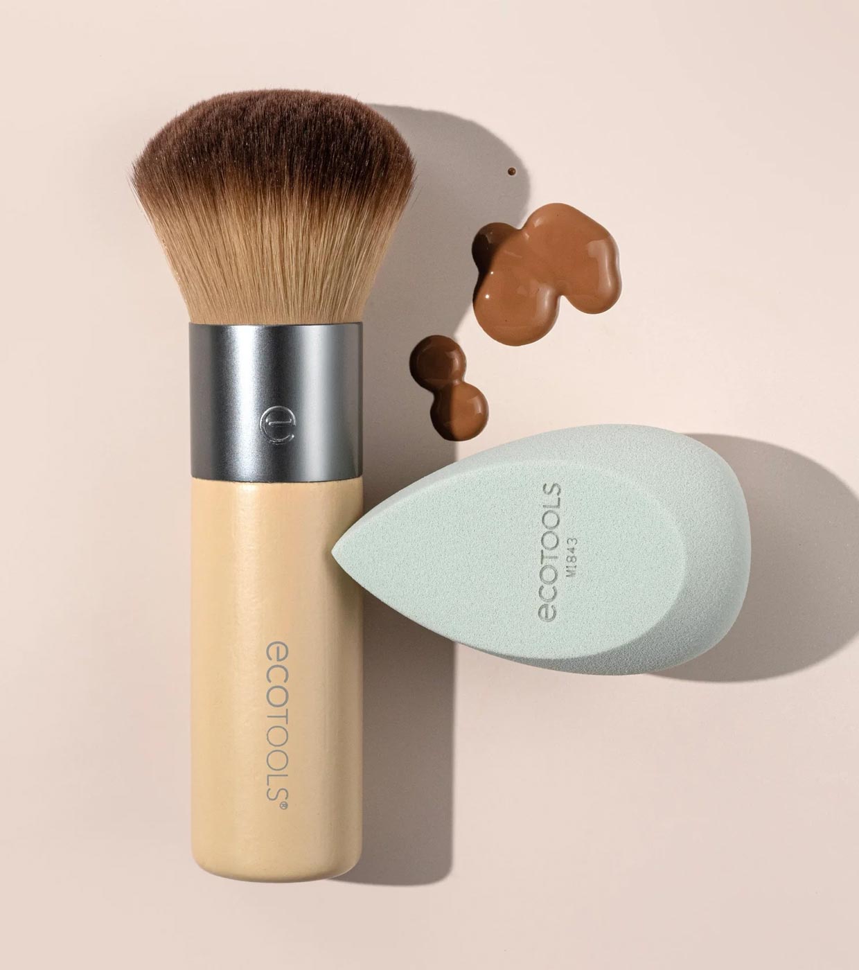 Ecotools - Conjunto pincel e esponja