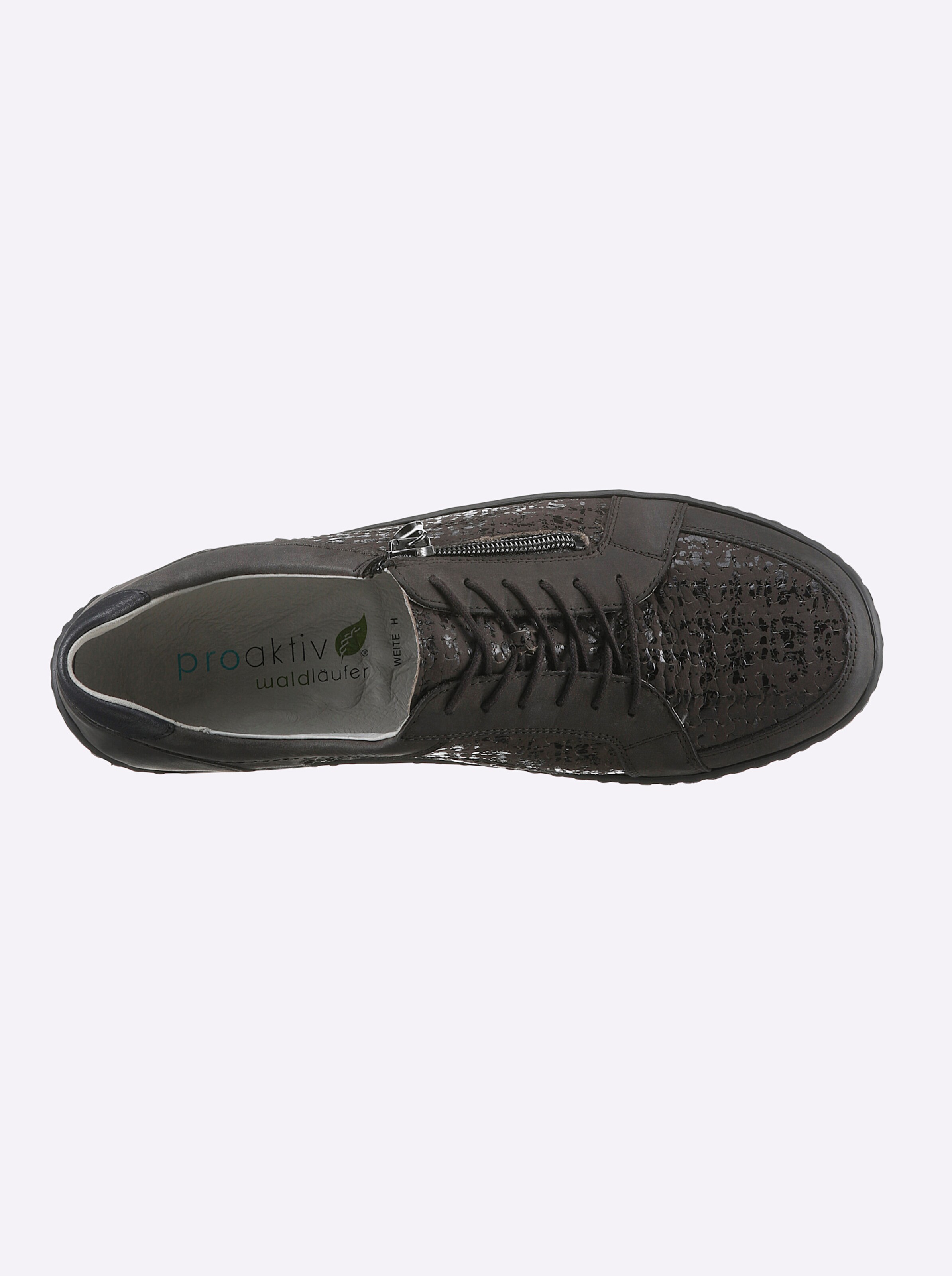 Waldläufer Schnürschuh in grau