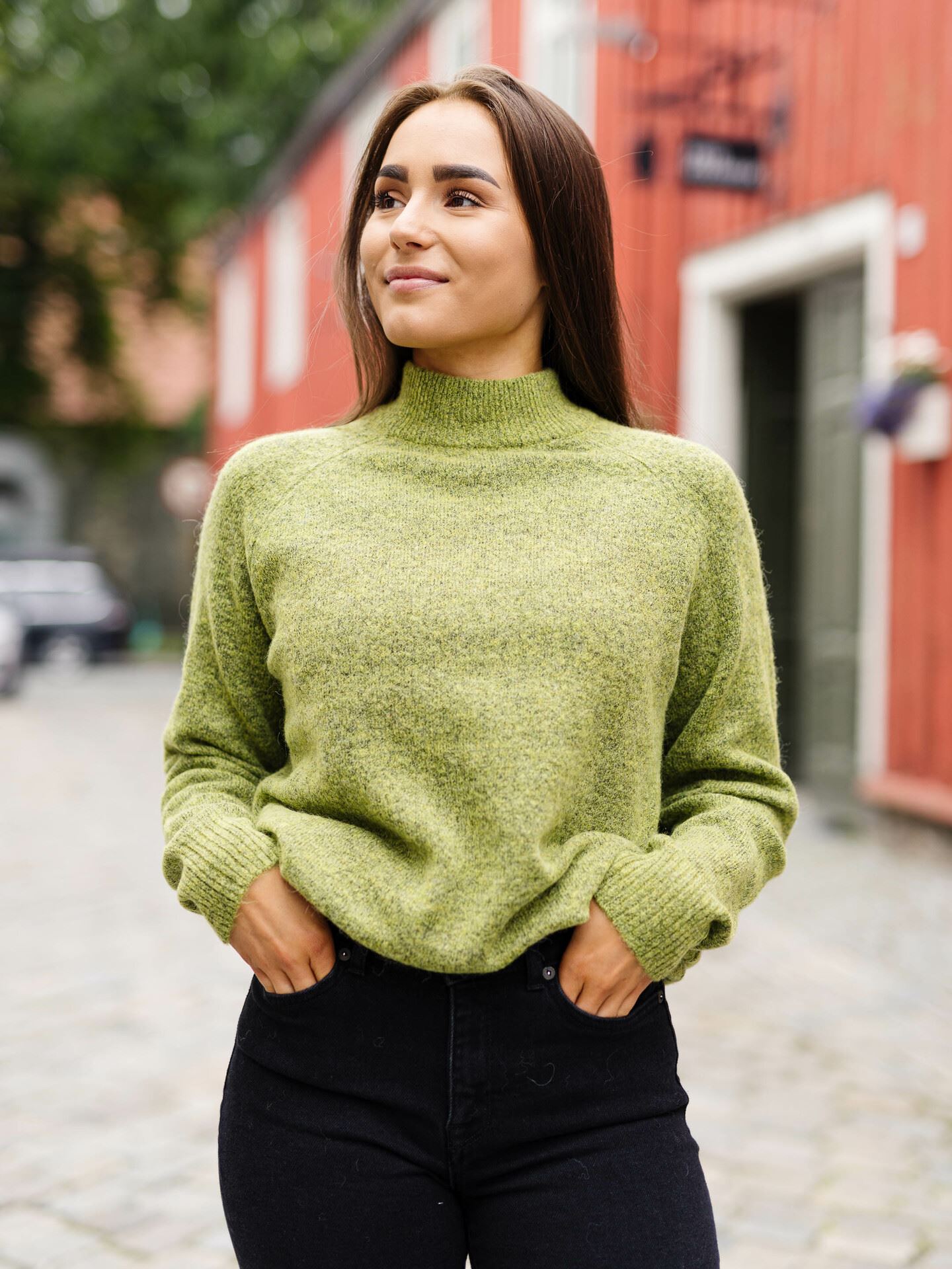 Lulu Long Sleeve Knit High Neck
