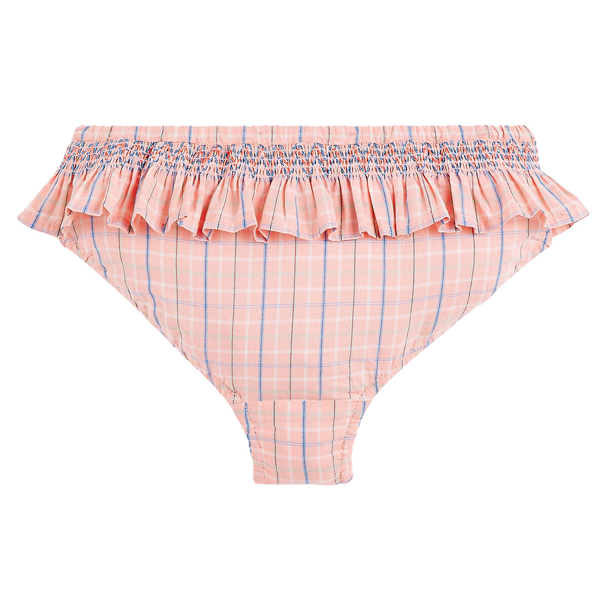 EMILE & IDA X LA REDOUTE<br>Calcinhas bufantes de algodão com estampa xadrez