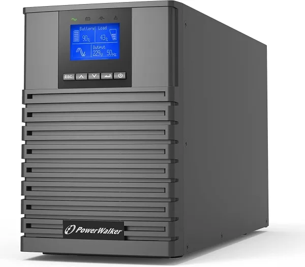 PowerWalker VFI 1000 ICT IoT, Dobbeltkonvertering (online), 1 kVA, 1000 W, Ren sinus, 160 V, 300 V