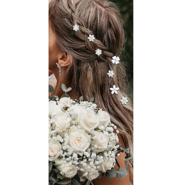 INF Elegant Rhinestone Hårtilbehørssett - 20 deler Sølv