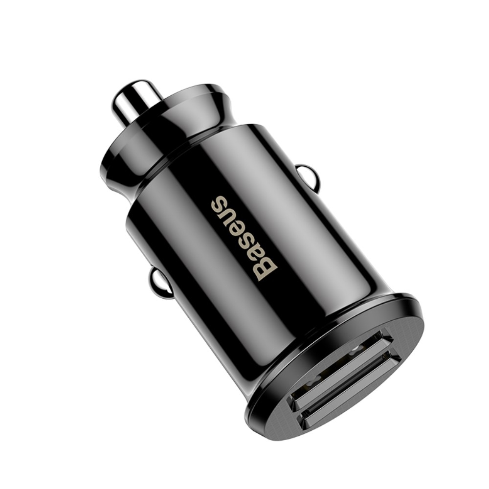 Universal Mini Dual USB Auto KFZ Ladegerät Quick Charge (3.1A) - Schwarz