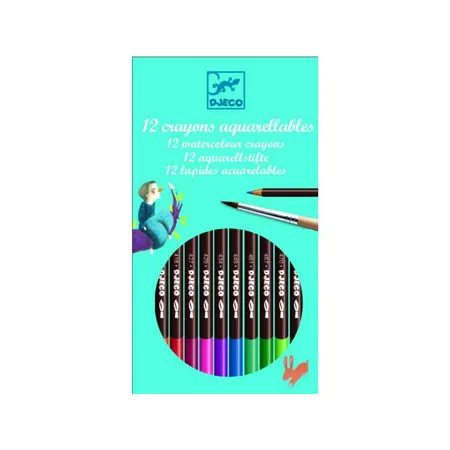 Djeco Aquarellstifte, 12 Stück