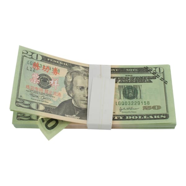 Lekepenger - 20 Amerikanske dollar (100 sedler)