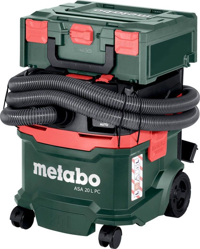 Metabo - Alleszuiger ASA 20 L PC - Bouwstofzuiger - Stofklasse L - Handmatige Filterreiniging