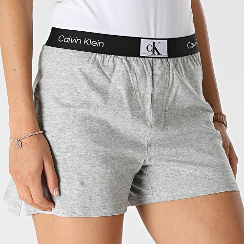 Short Jogging Femme QS6947E Gris Chiné