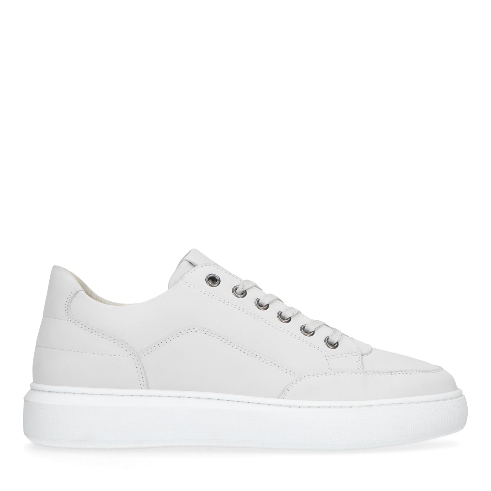 Witte nubuck sneakers