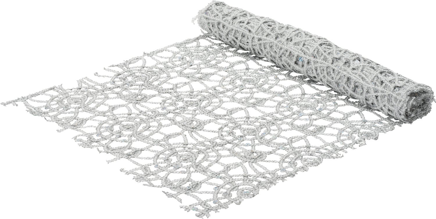 Intratuin tafelloper Senna zilver 200 x 35 cm