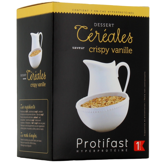 Dessert céréales saveur Crispy Vanille Protifast