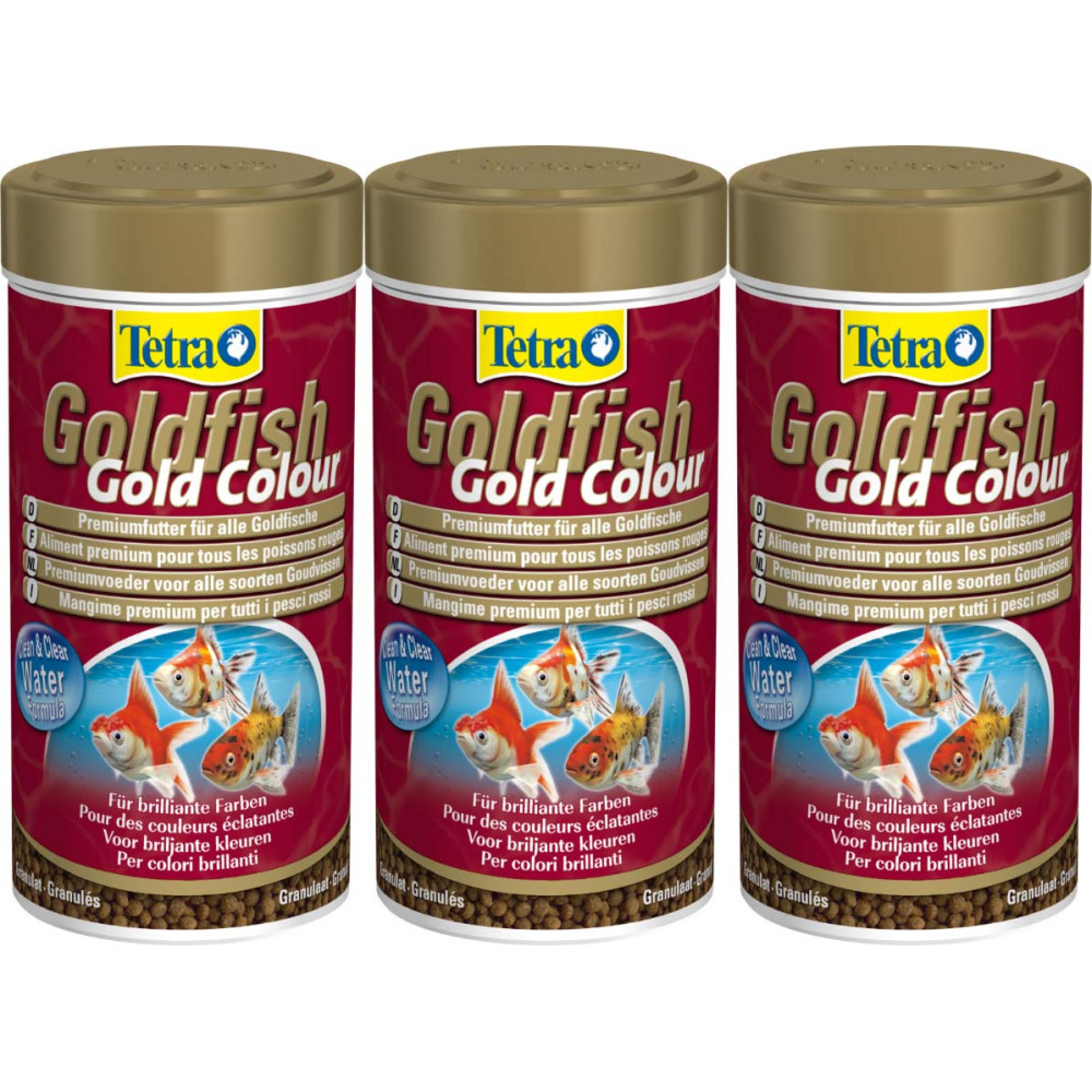 Aliment complet goldfish gold color 250 ml (lot de 3)