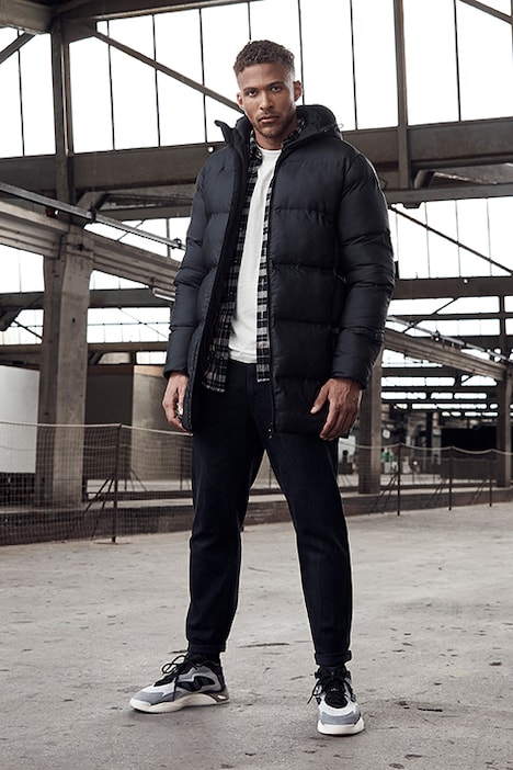 STHUGE Stepp-Parka, Kapuze, Seitenschlitze, bis 8 XL