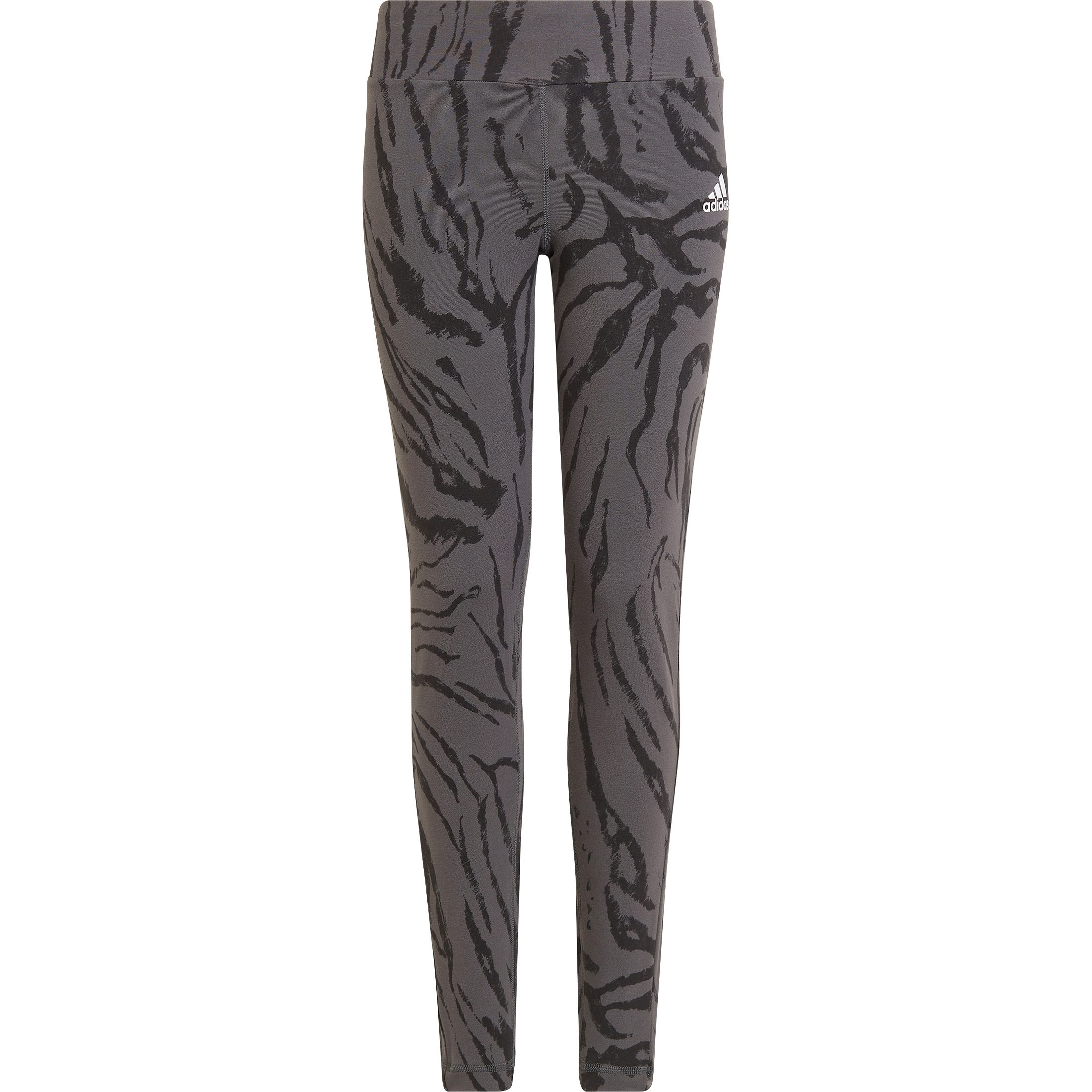 adidas Future Icons Cotton Hybrid Animal Print Tights Mädchen grey six
