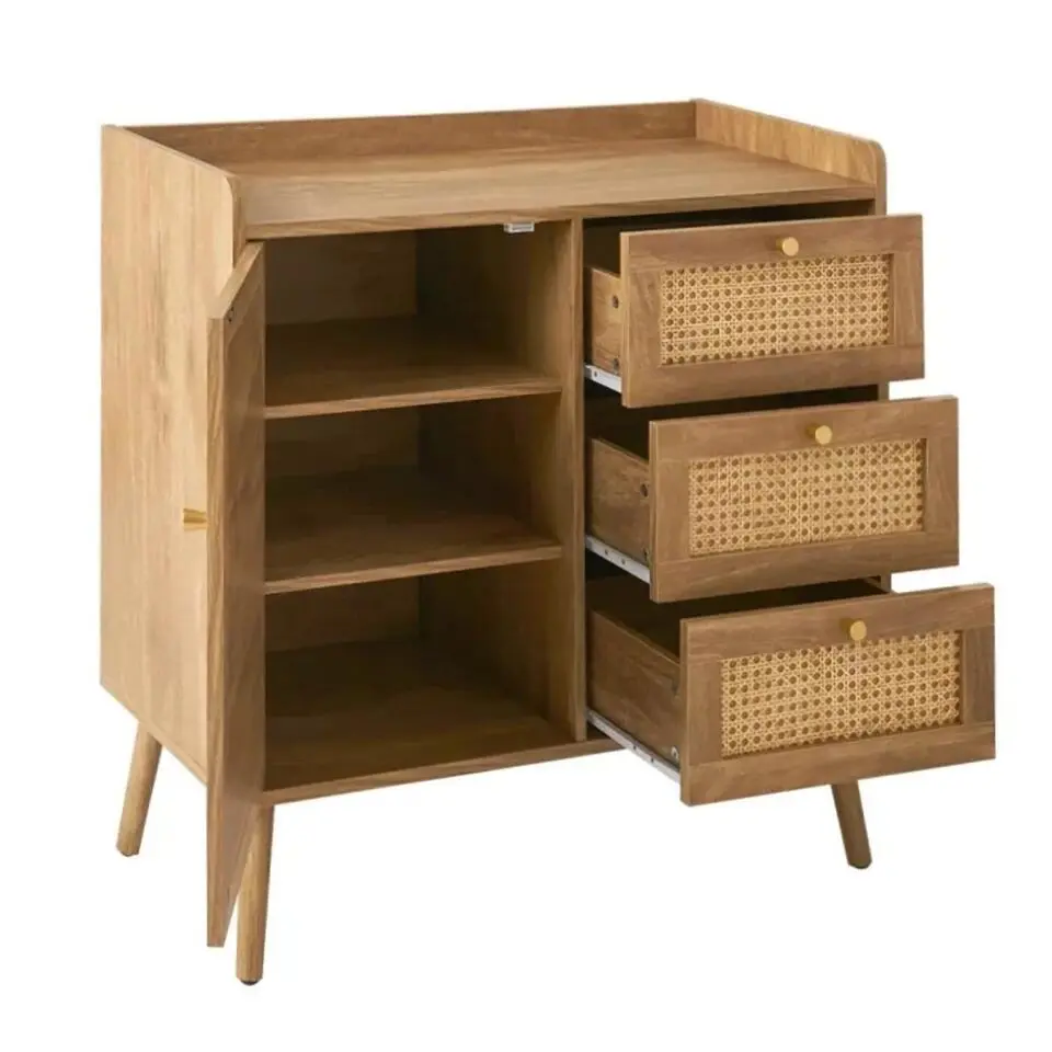 CALICOSY - Ladekast PALMO - Licht hout - 79,5x80x39 cm