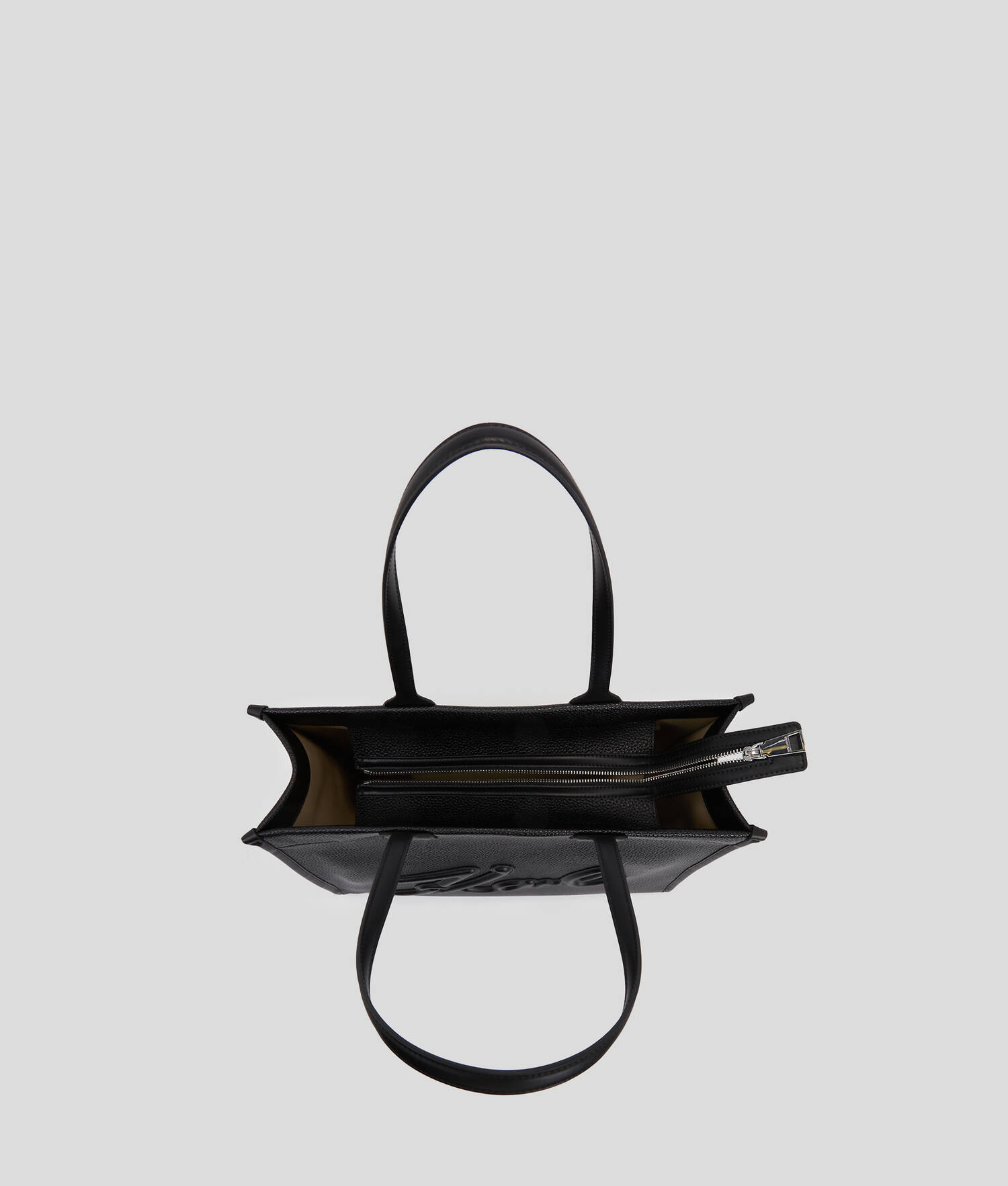 GRAND CABAS EN CUIR GRAINÉ K/SKUARE - Noir
