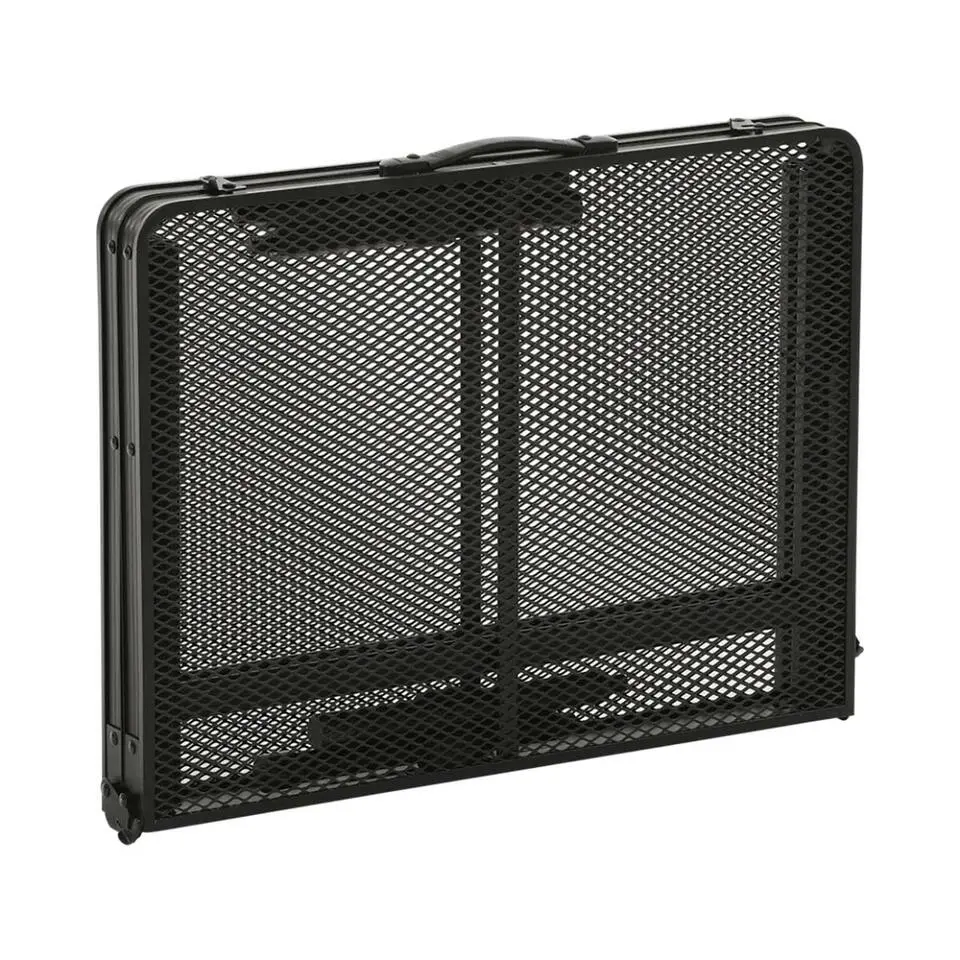Travellife Greccio inklapbare kampeertafel mesh black - 90x60x66,5 cm