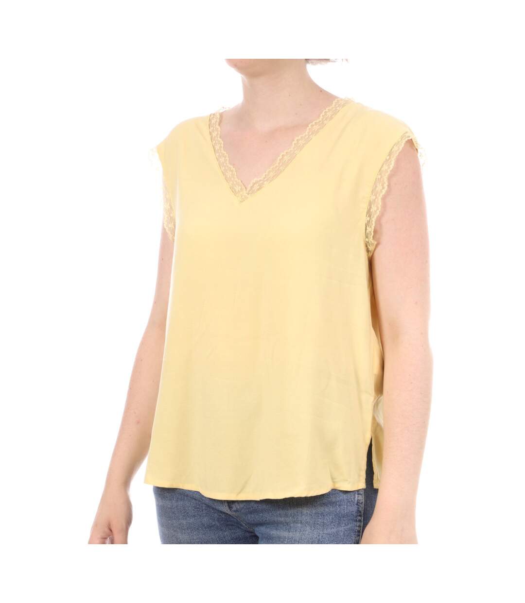 Top Jaune Femme Jacqueline De Yong Neptune