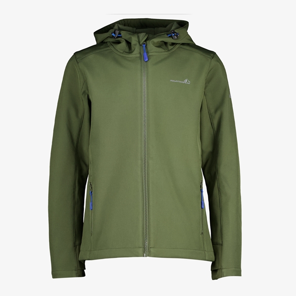 Mountain Peak kinder softshell jas legergroen