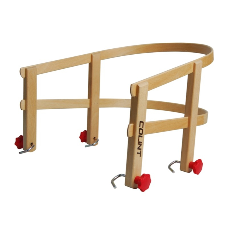 (39x34x28cm) Holz Schlitten Sitz Davos Winter Schlittenlehne (SLT12015) - Braun