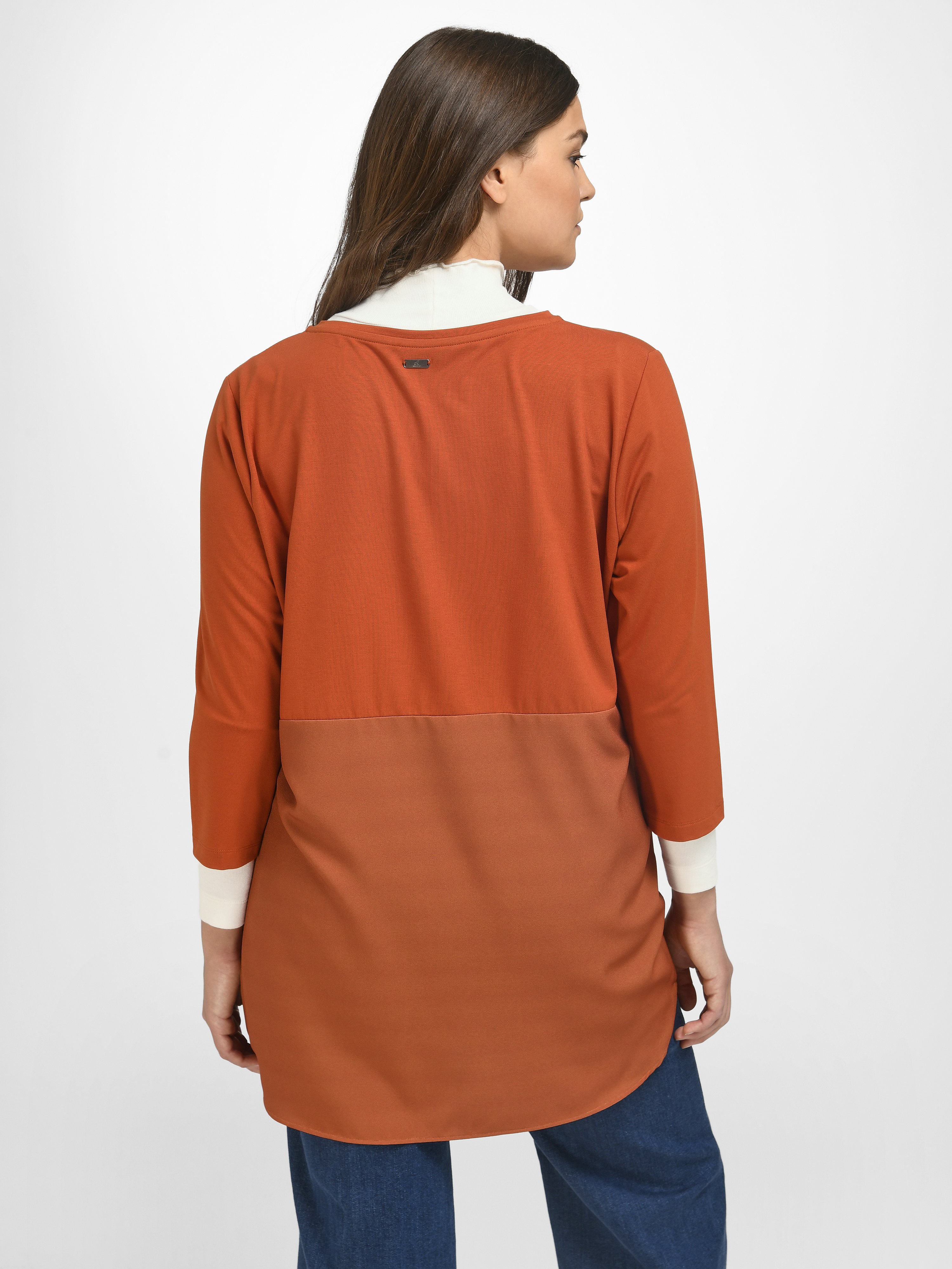 Rundhals-Shirt mit 3/4-Arm