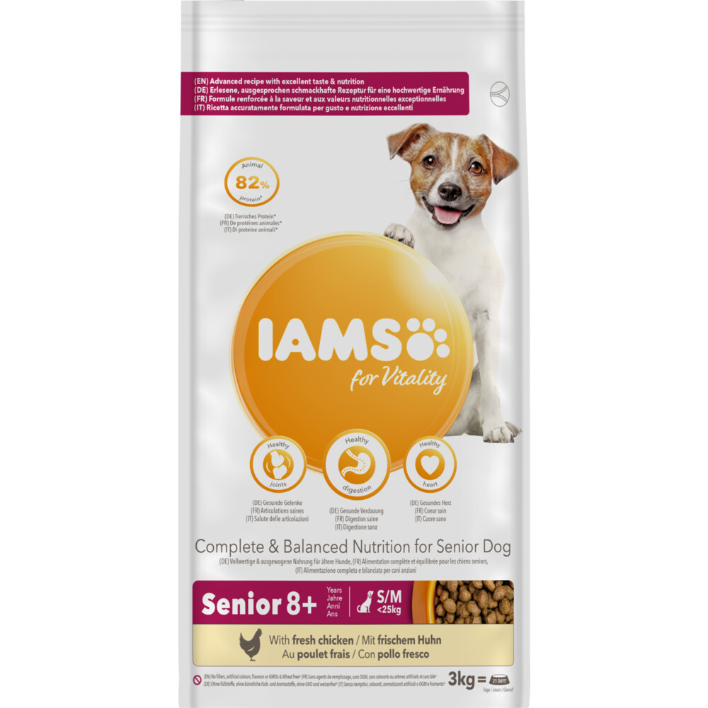 Iams Dog Senior Small - Medium Kip3 kg