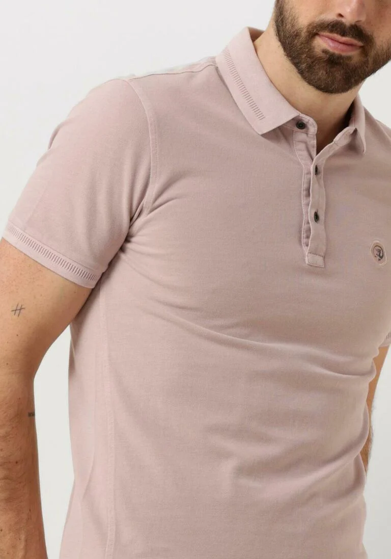 CAST IRON paarse cast iron polo short sleeve polo cotton gd pique