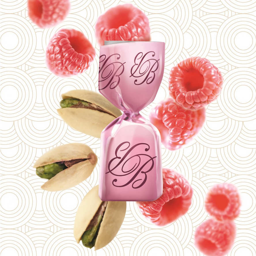 Bonbon feuilleté framboise pistache L'Etonnante Framboise - Format économique 1kg