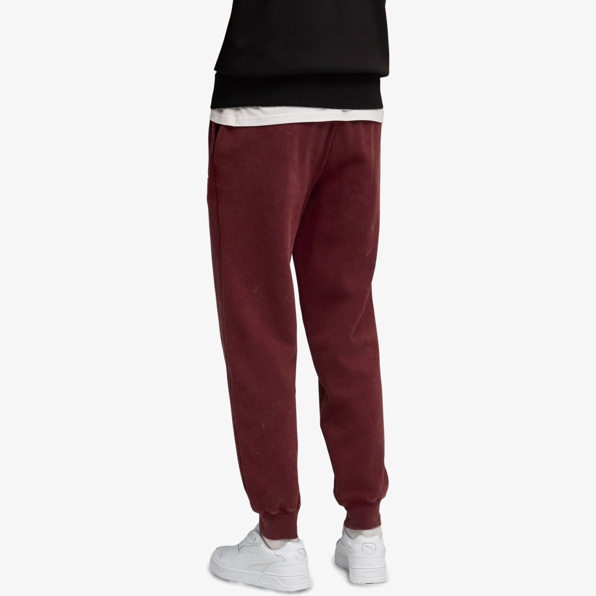 PUMA ESS Elevated Relaxed Wash Sweatpants FL Rot | Trendige Hosen - Herren