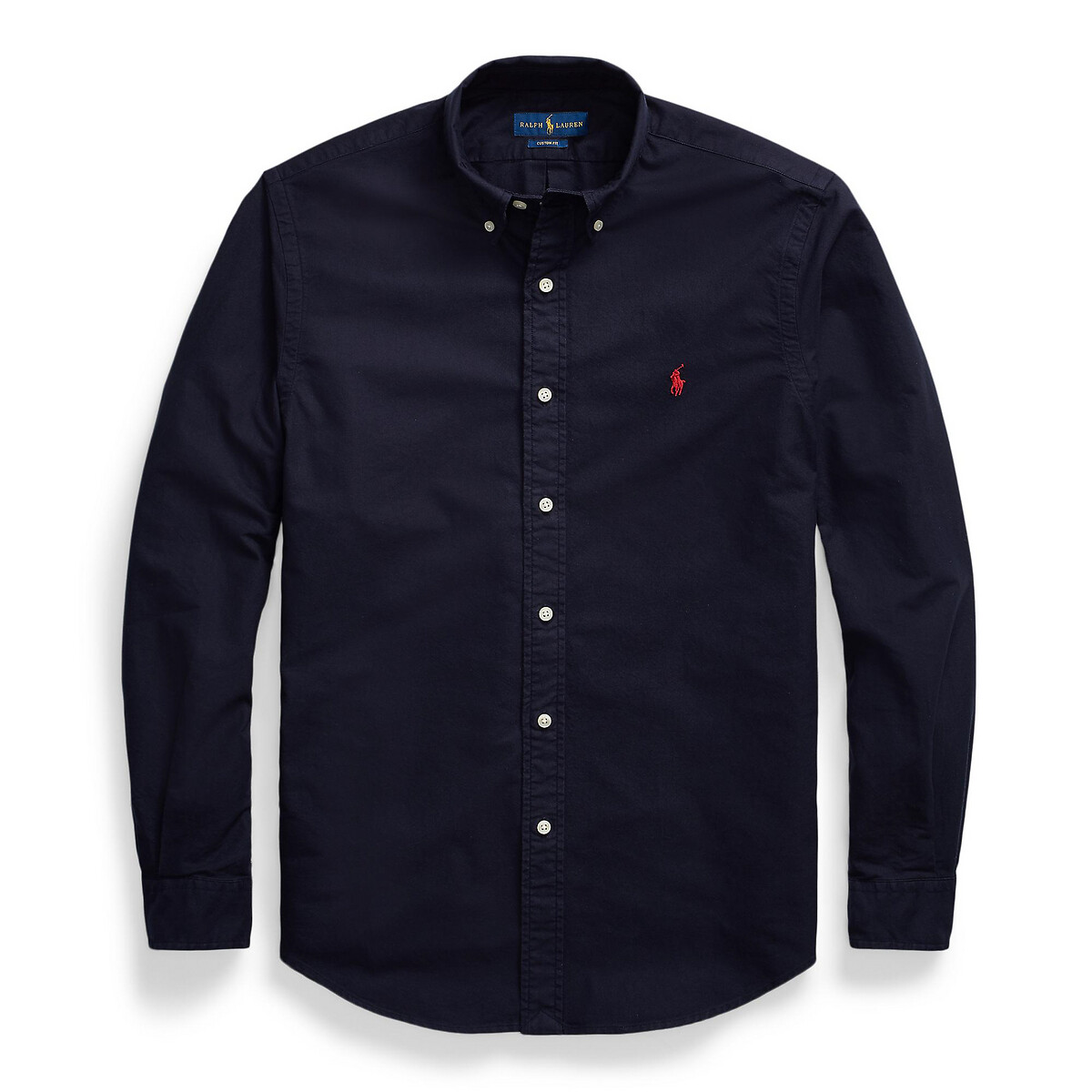 POLO RALPH LAUREN<br>Camisa Oxford elegante, tingida em peça